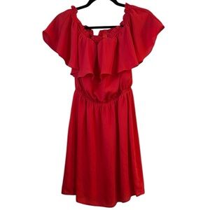 🖤 Express Ruffle Detail On or Off The Shoulder Dress